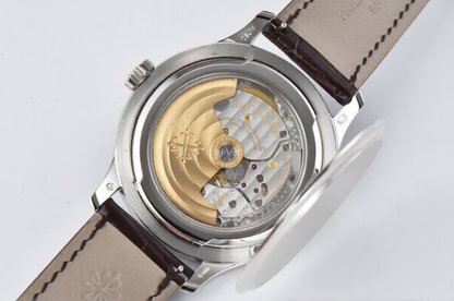 Patek Philippe Calatrava Brown Leather White Dial