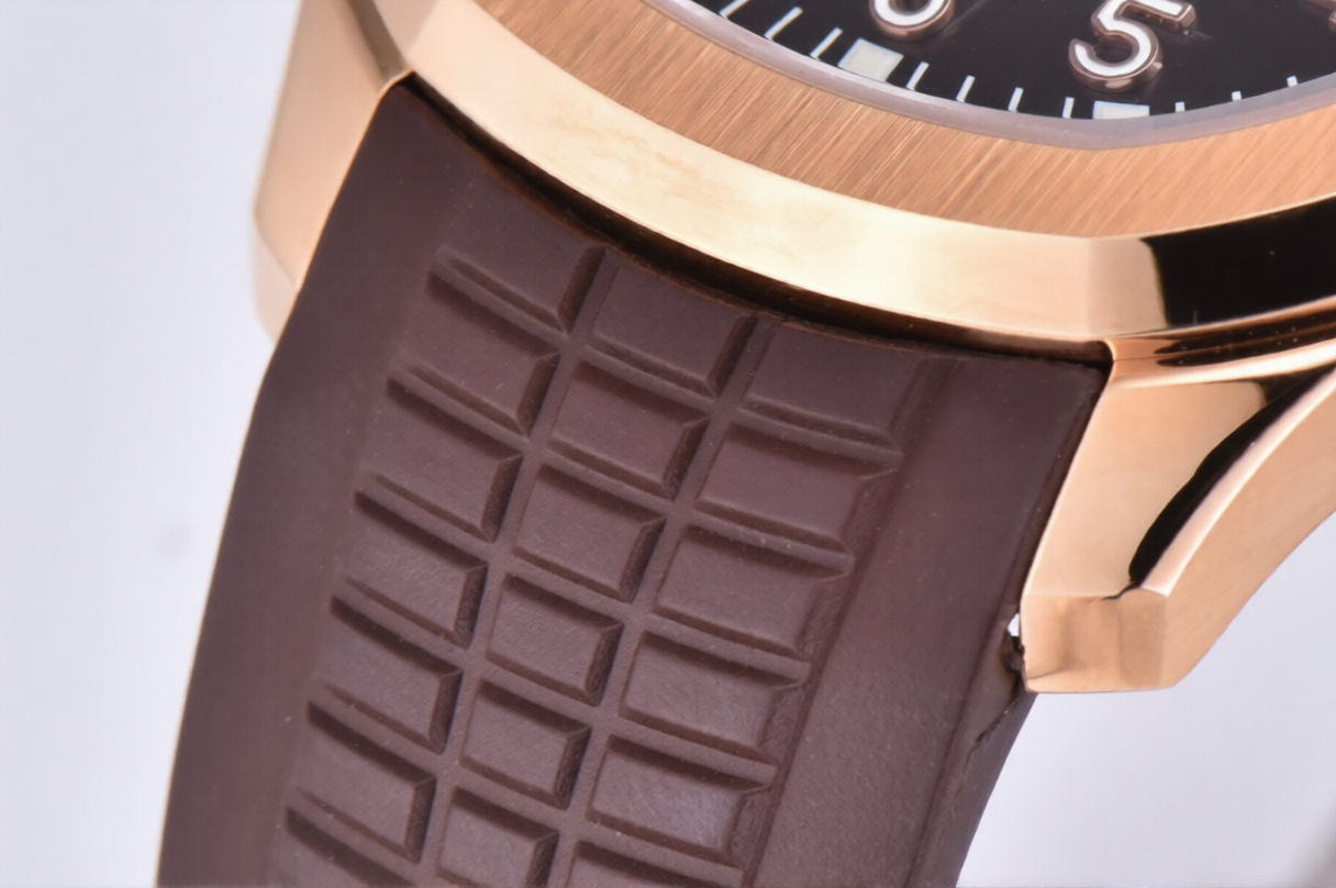 Patek Philippe Aquanaut 40mm Rose Gold Brown Rubber Brown Dial