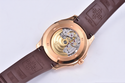 Patek Philippe Aquanaut 40mm Rose Gold Brown Rubber Brown Dial