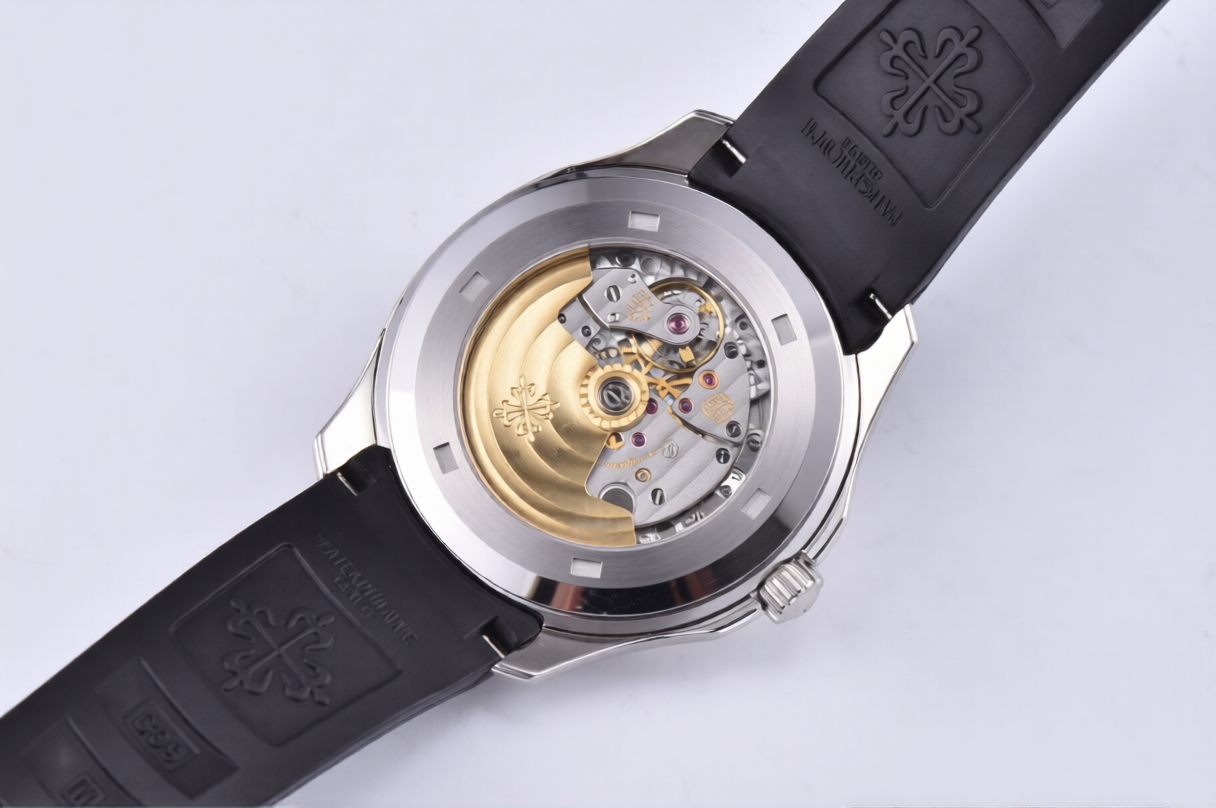 Patek Philippe Aquanaut 40mm Black Rubber Strap Black Dial