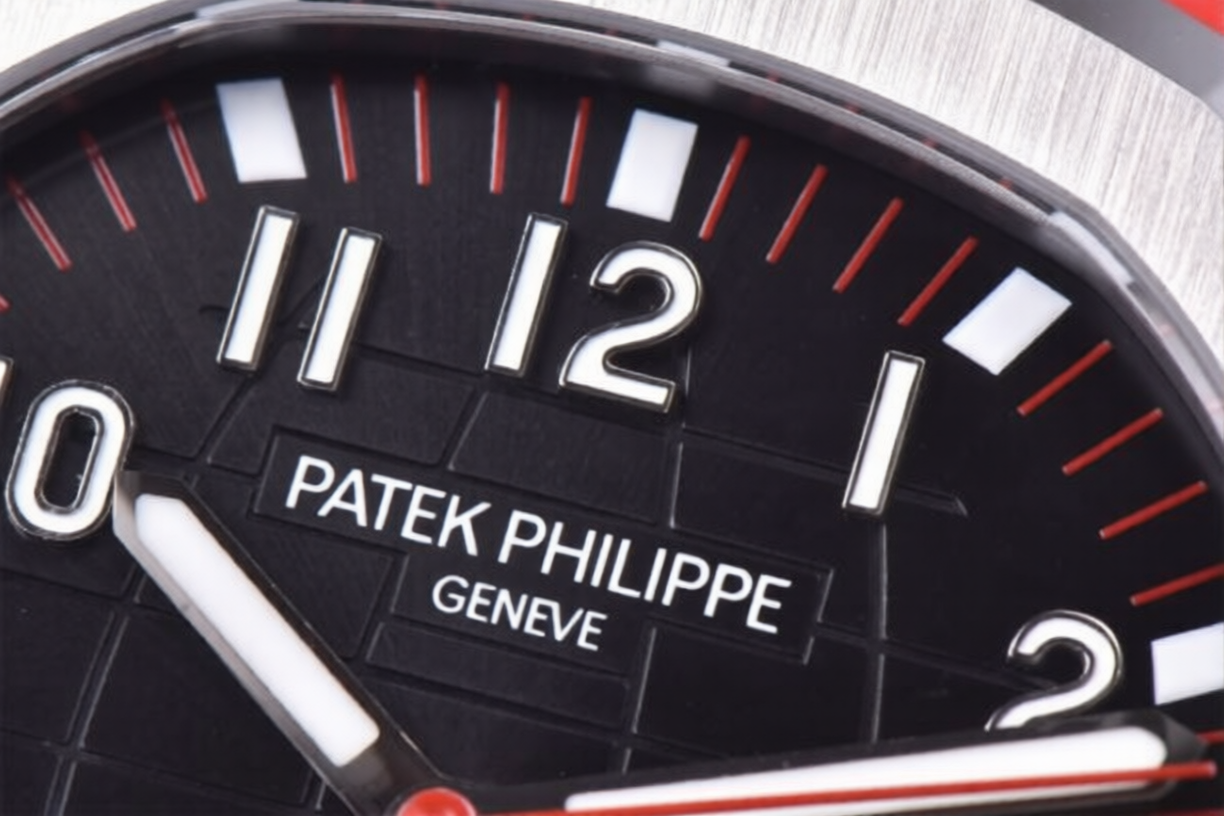 Patek Philippe Aquanaut 40mm Singapore Red Rubber Strap Grey Dial