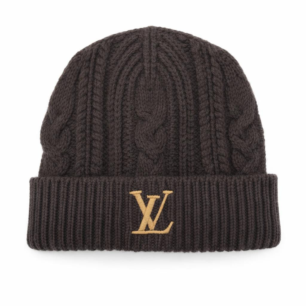 Louis Vuitton Only LV Mini Cable Beanie "Black"