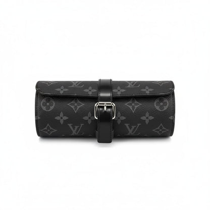 Louis Vuitton 3 Watch Case Monogram Eclipse