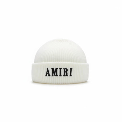 Amiri Wool Beanie "White-Black"