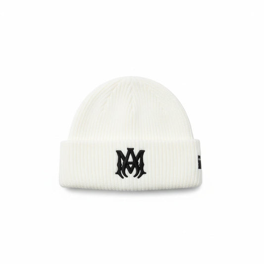 Amiri Wool Beanie "White-Black"