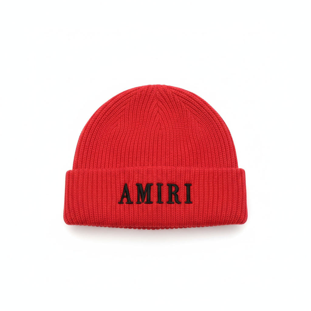 Amiri Wool Beanie "Red-Black"