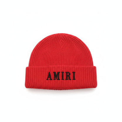 Amiri Wool Beanie "Red-Black"