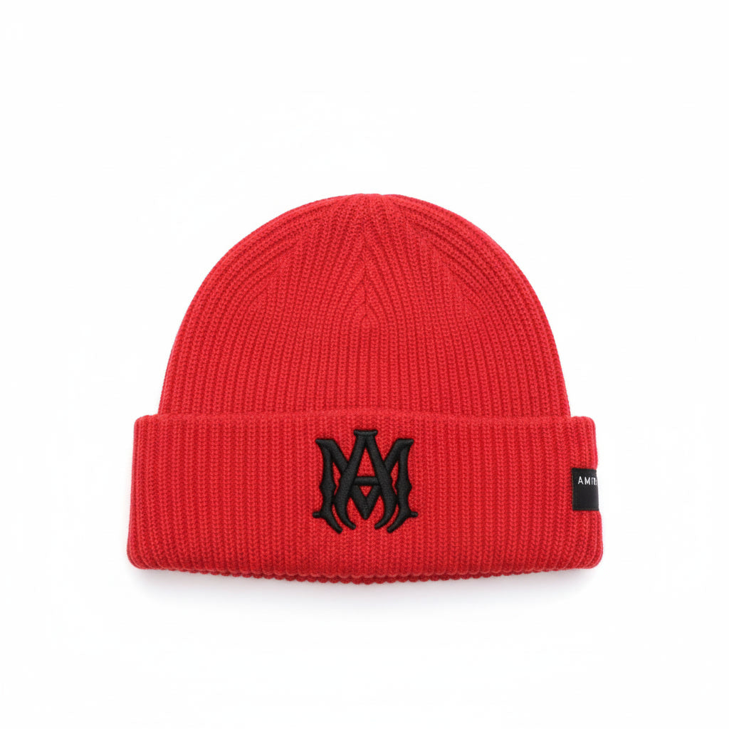 Amiri Wool Beanie "Red-Black"