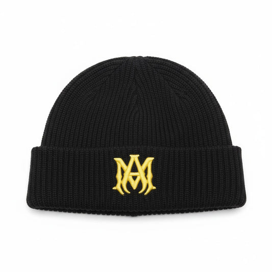 Amiri Wool Beanie "Black-Yellow"
