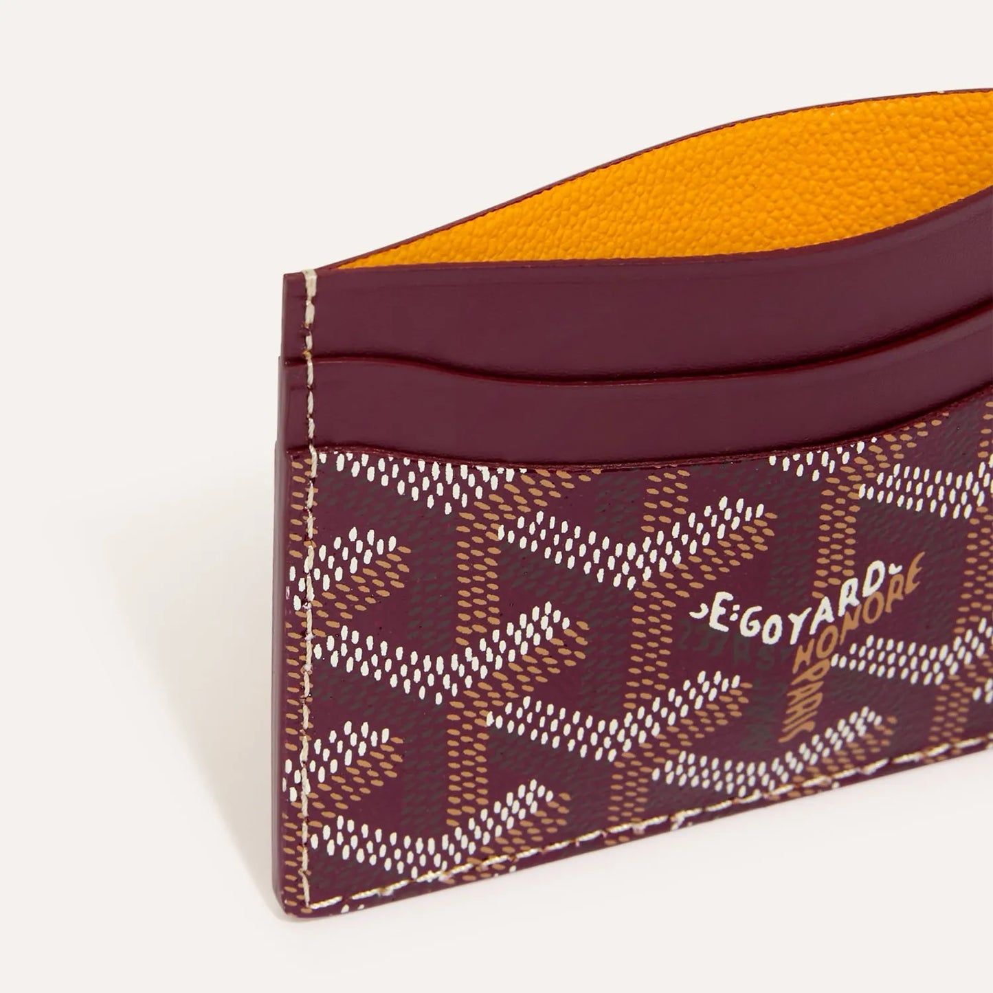 Goyard Saint-Sulpice Card Wallet “Burgundy”