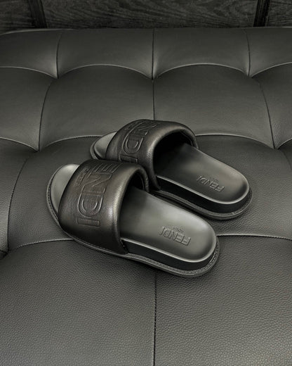 Fendi Roma Slides "Black"