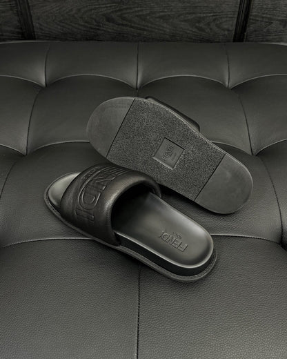 Fendi Roma Slides "Black"