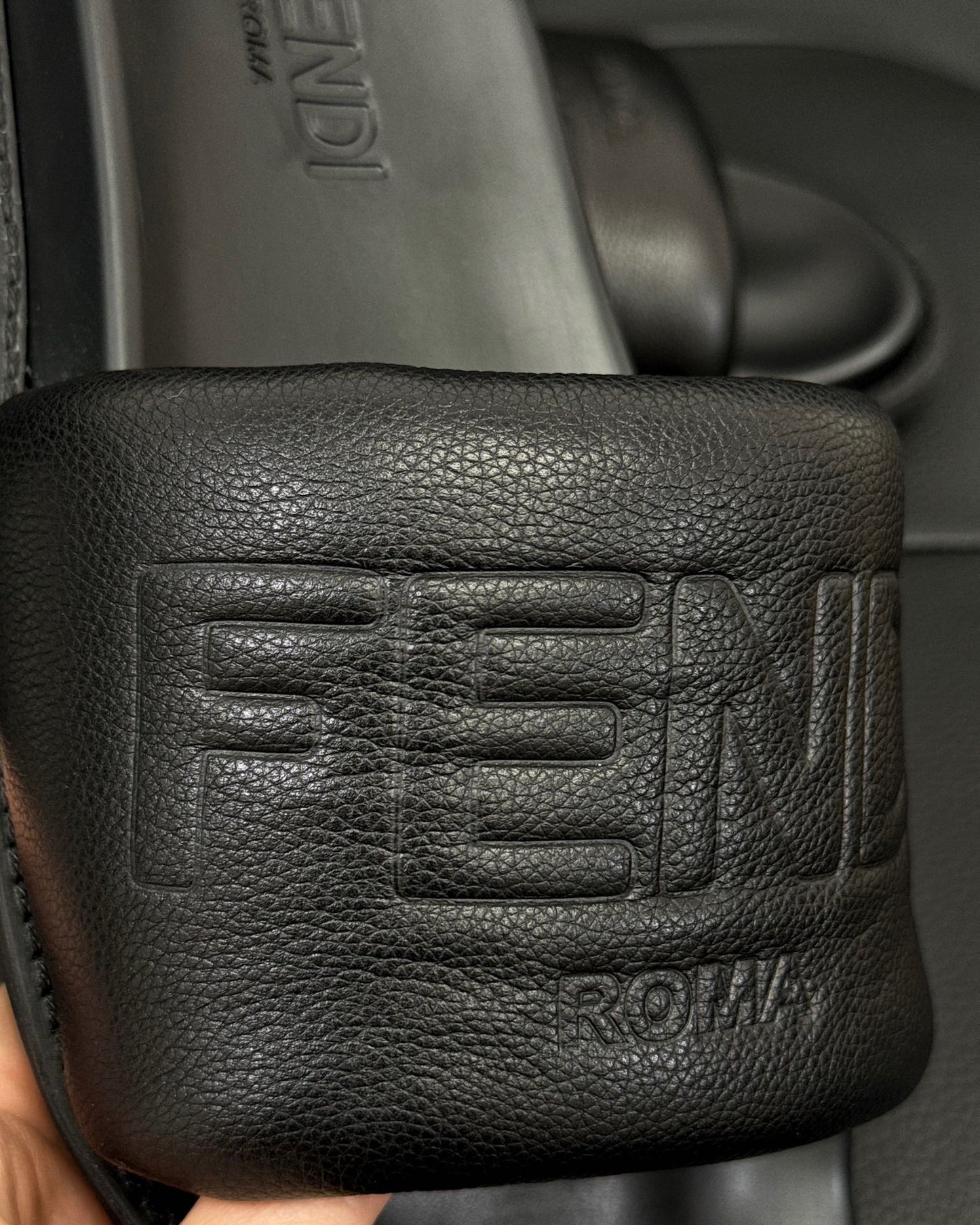 Fendi Roma Slides "Black"