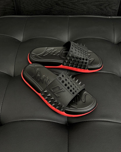 Christian Louboutin Take It Easy Slides "Black"