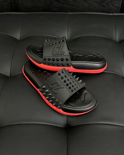 Christian Louboutin Take It Easy Slides "Black"