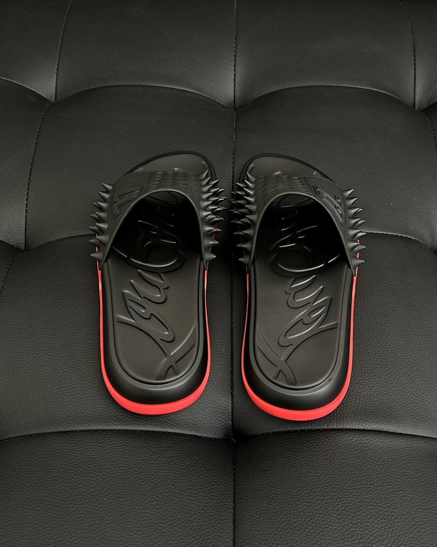 Christian Louboutin Take It Easy Slides "Black"
