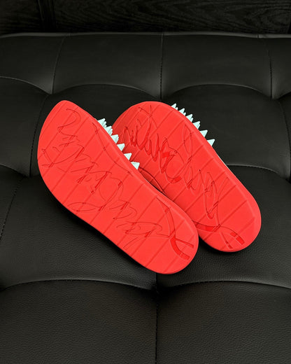 Christian Louboutin Take It Easy Slides "Light Blue"