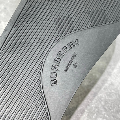 Burberry Furley Check Slides "Conrflower Blue"