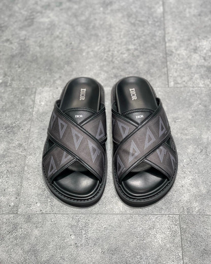 Dior Aqua Slides "CD Diamond Black"