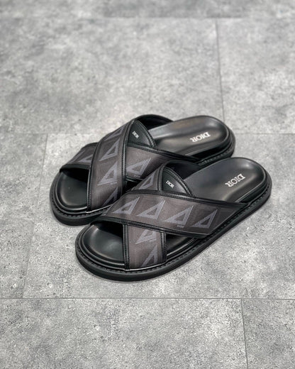 Dior Aqua Slides "CD Diamond Black"
