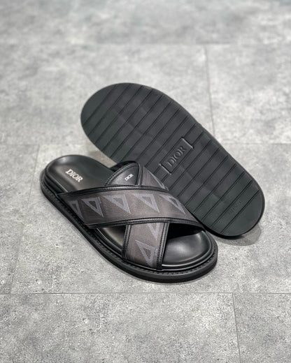 Dior Aqua Slides "CD Diamond Black"