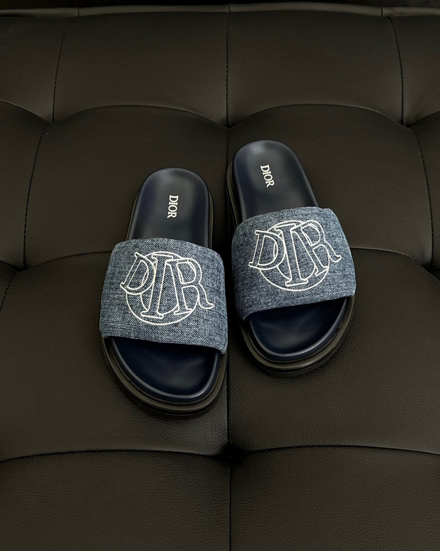 Dior Aqua Slides "Blue Denim"