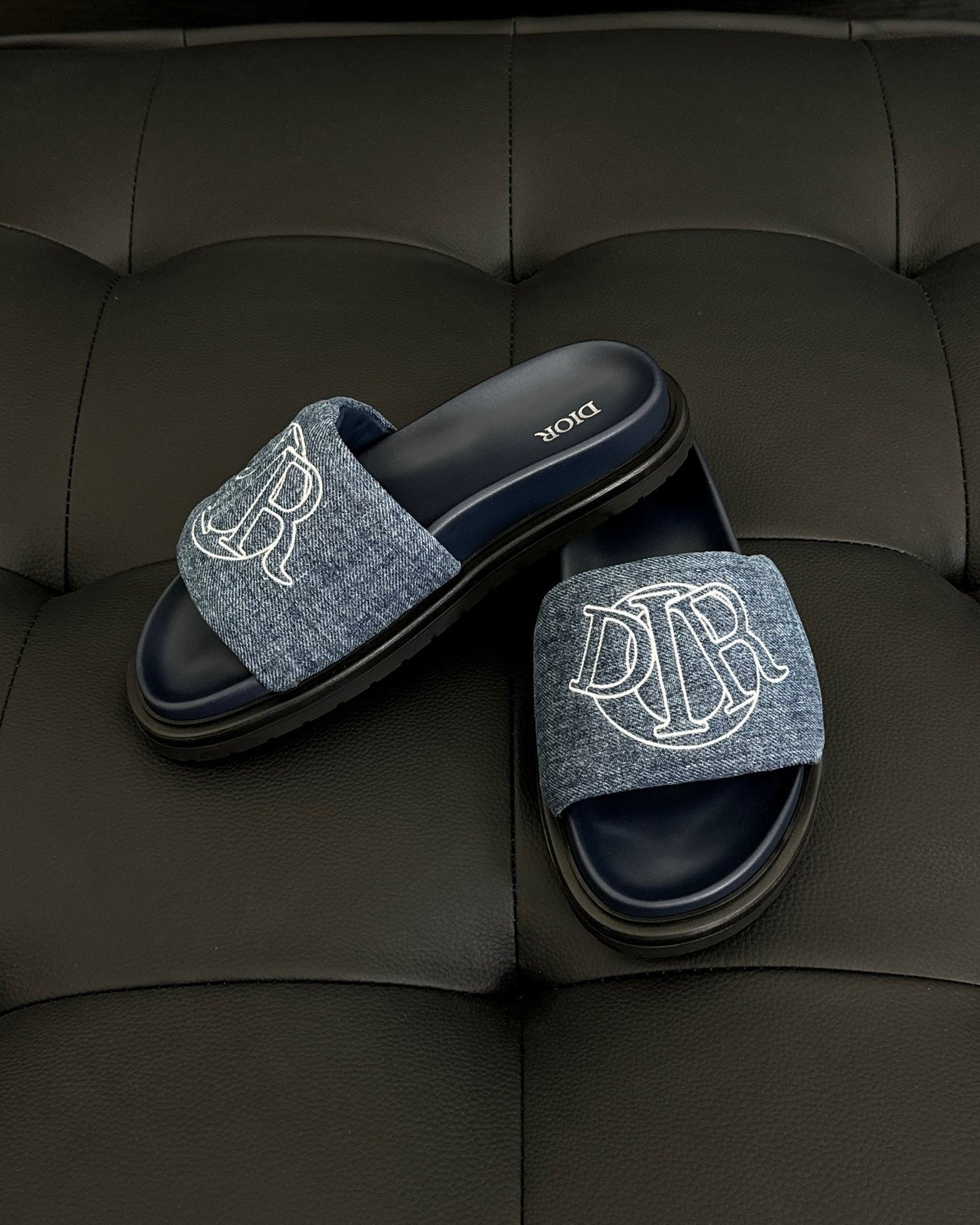 Dior Aqua Slides "Blue Denim"