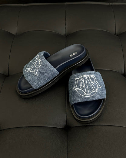 Dior Aqua Slides "Blue Denim"