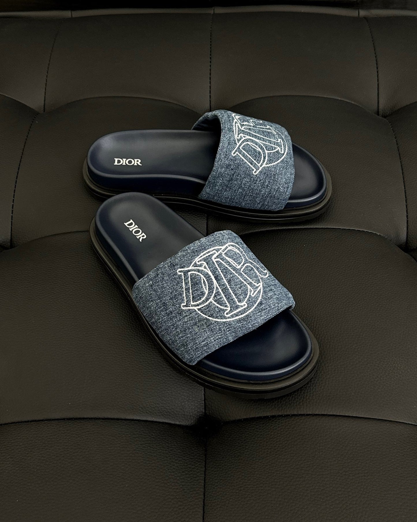 Dior Aqua Slides "Blue Denim"