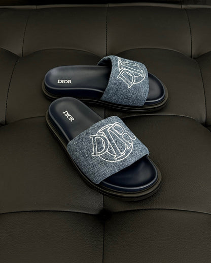 Dior Aqua Slides "Blue Denim"