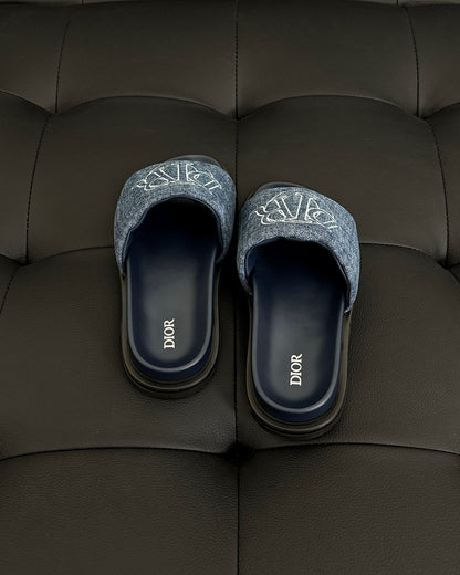 Dior Aqua Slides "Blue Denim"