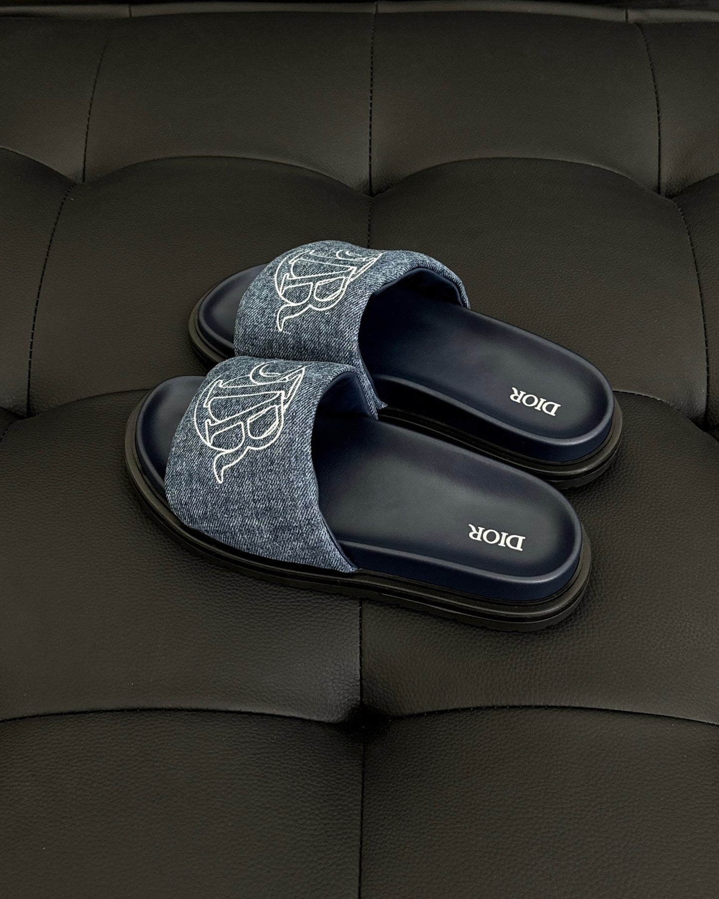 Dior Aqua Slides "Blue Denim"