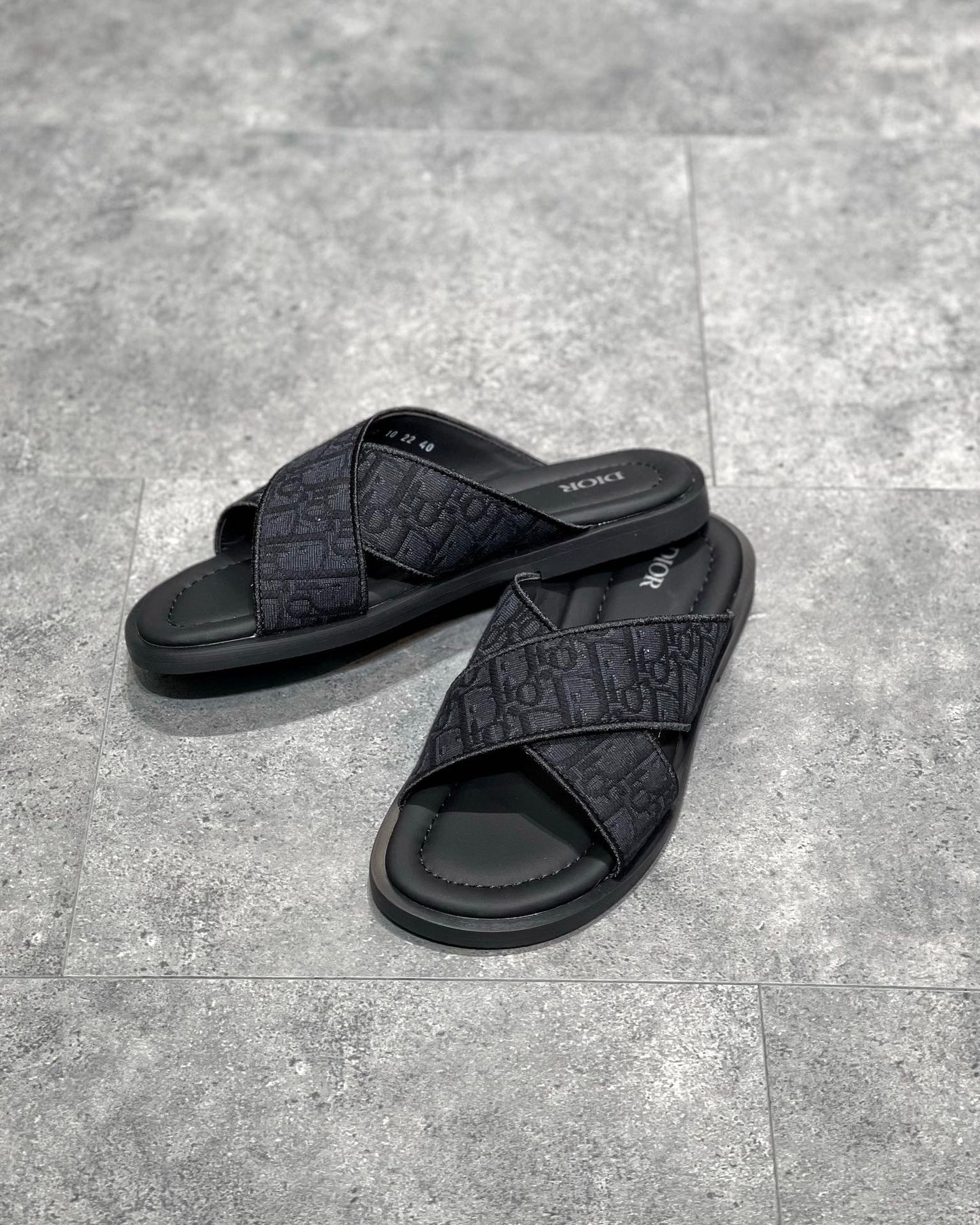 Dior Alias Sandal "Black Dior Oblique Jacquard"