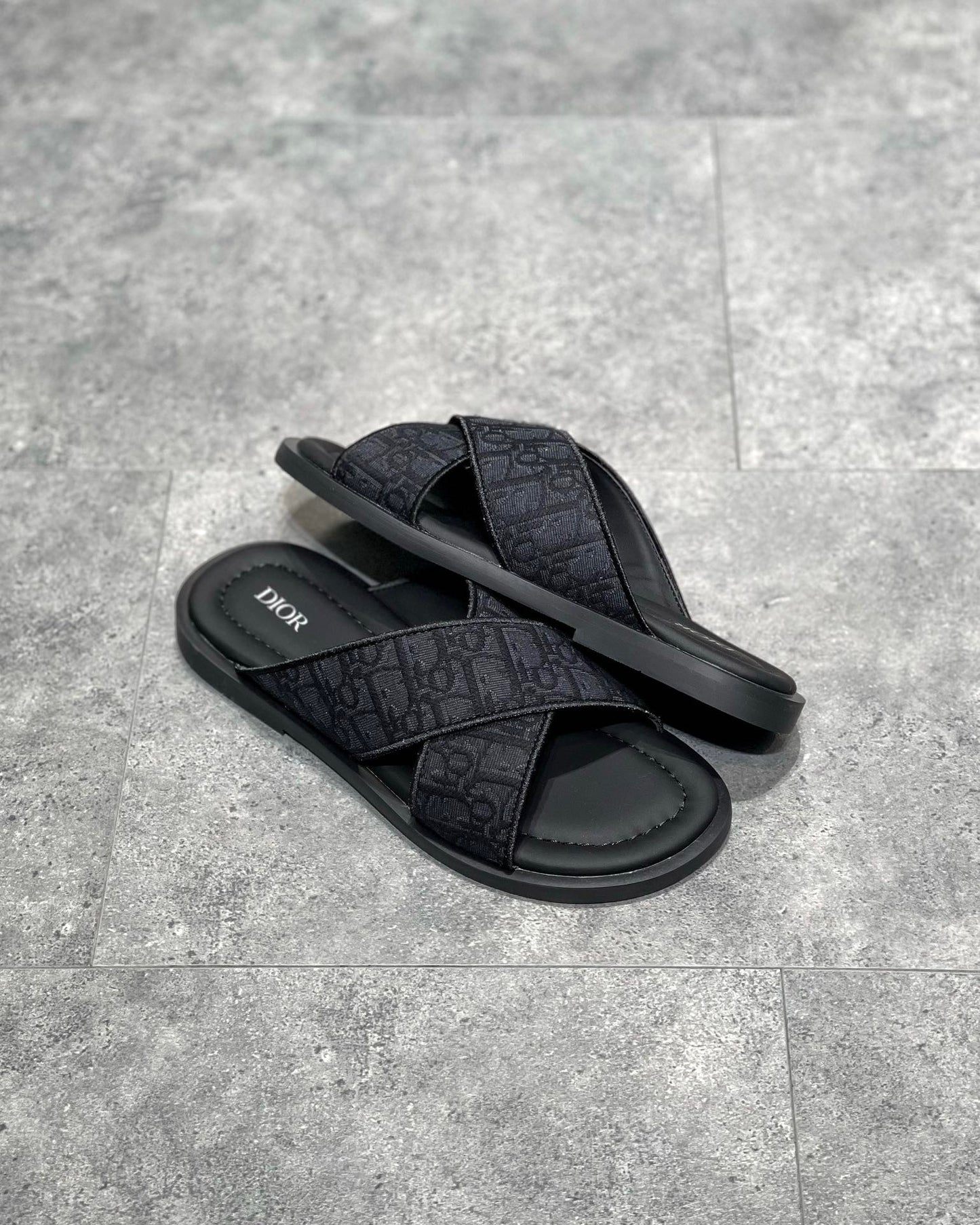 Dior Alias Sandal "Black Dior Oblique Jacquard"