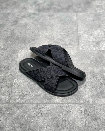 Dior Alias Sandal "Black Dior Oblique Jacquard"