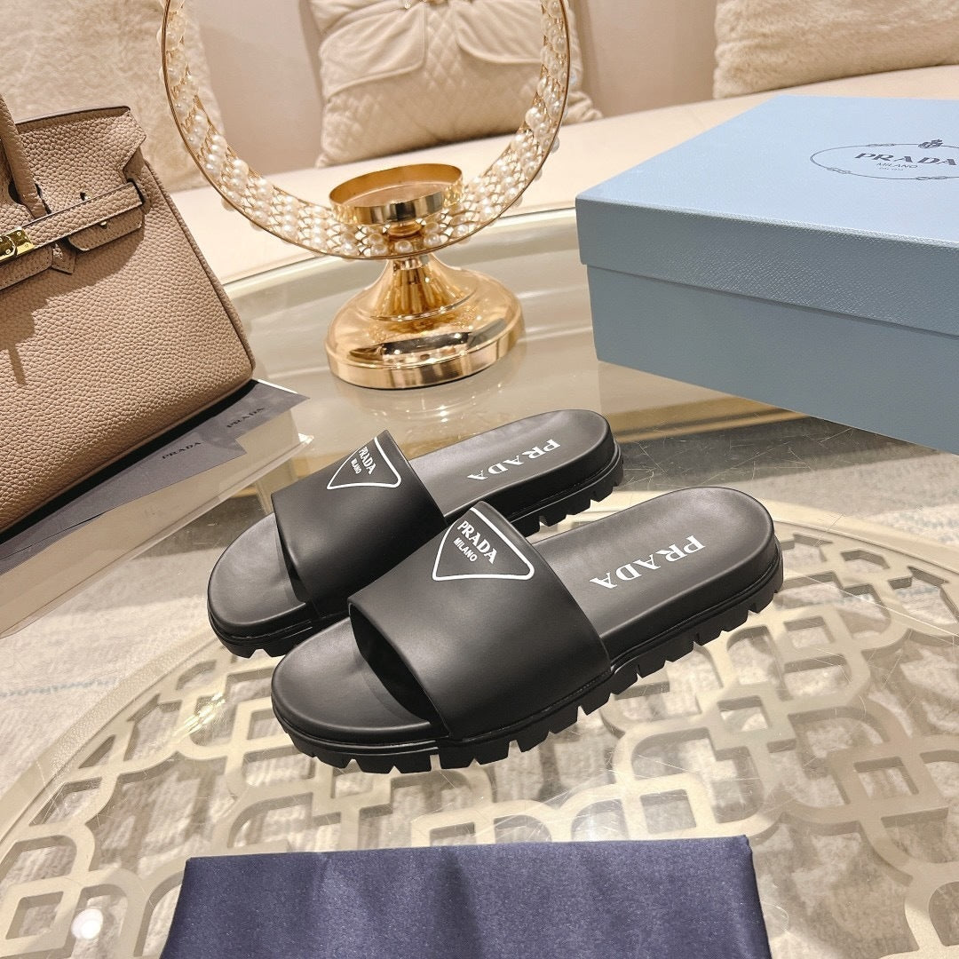 Prada Logo Slides "Black"