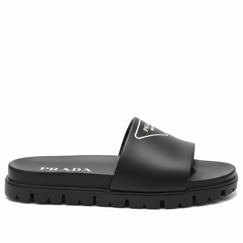Prada Logo Slides "Black"