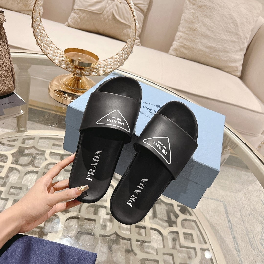 Prada Logo Slides "Black"