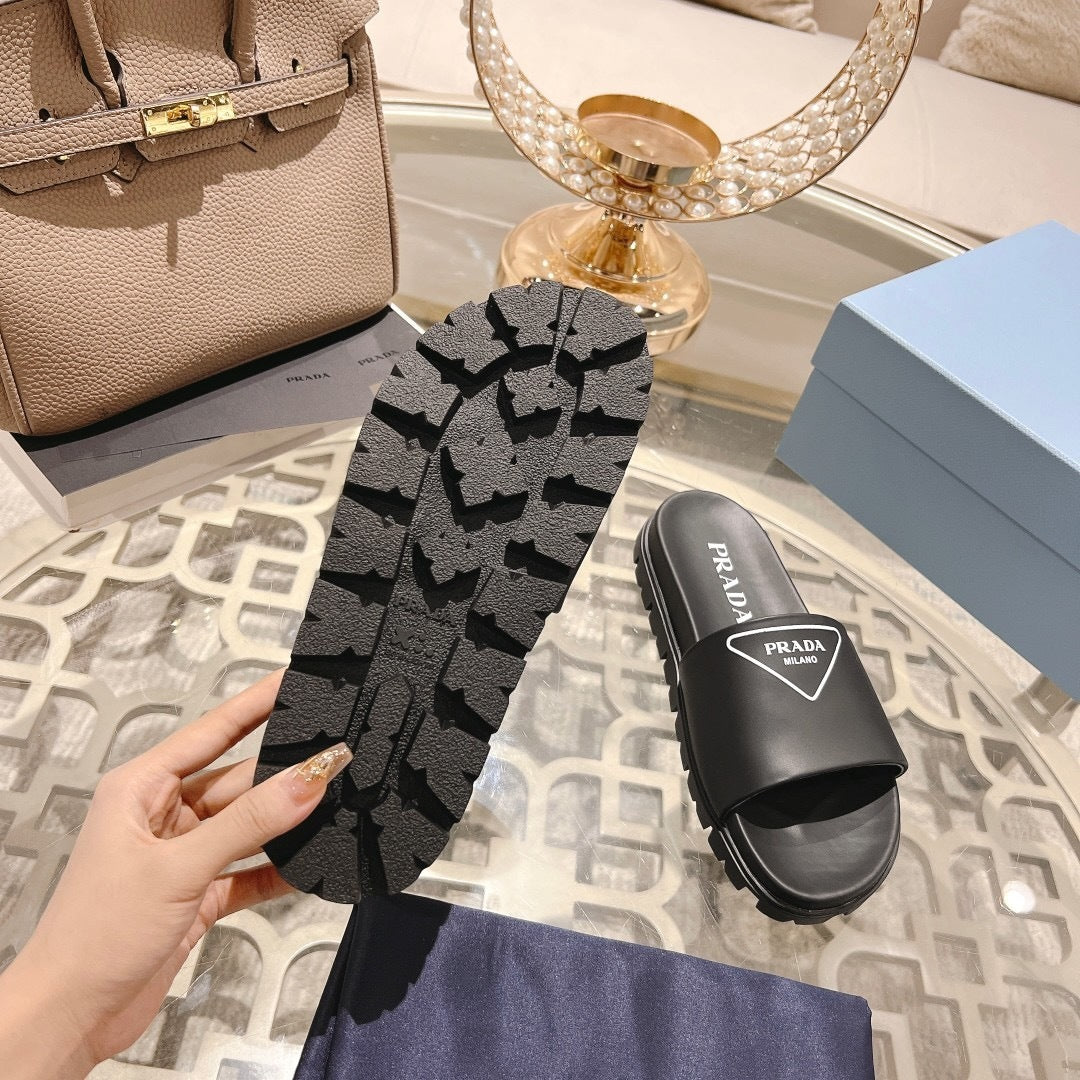 Prada Logo Slides "Black"