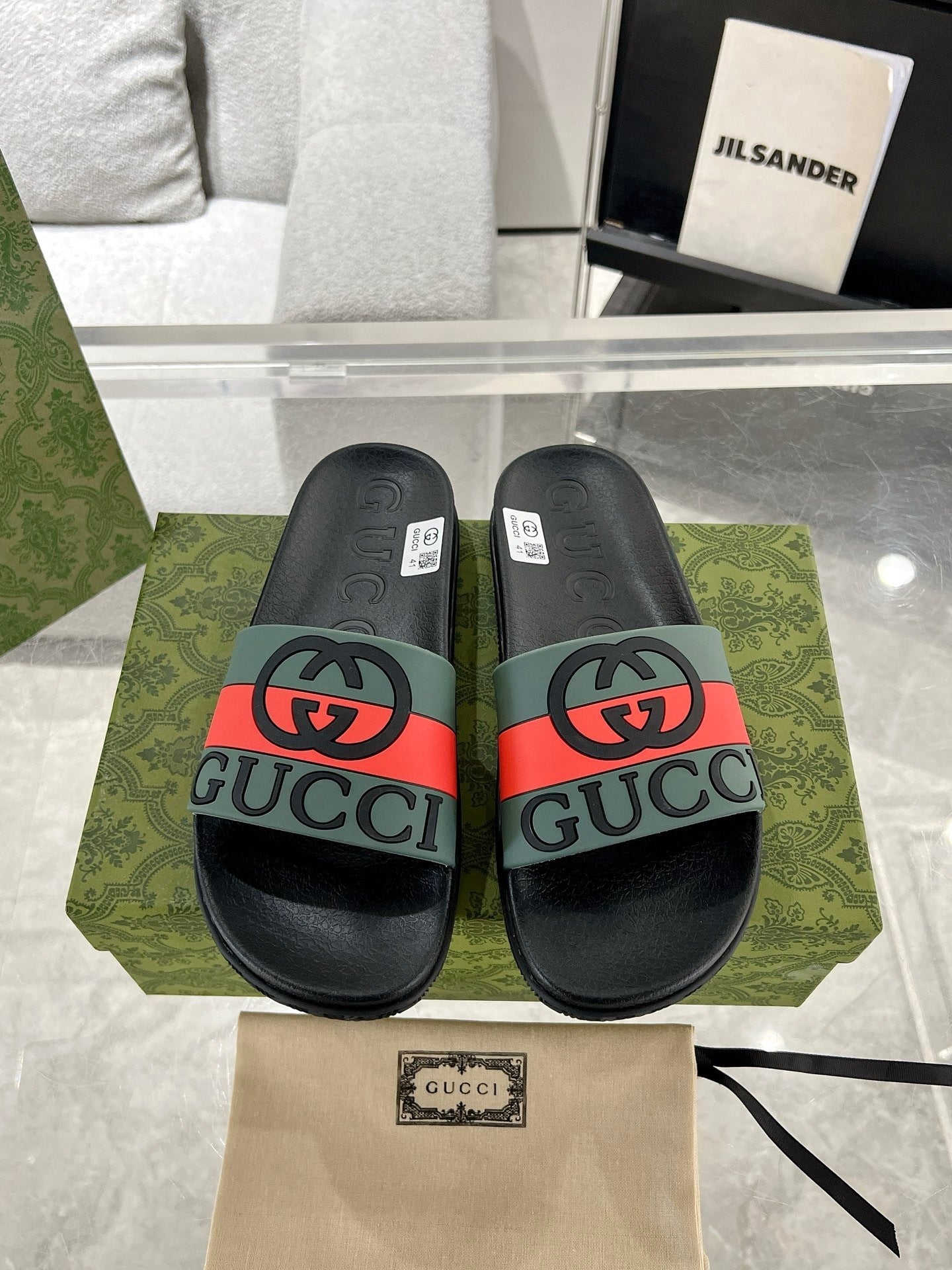 Gucci Logo Rubber Slides