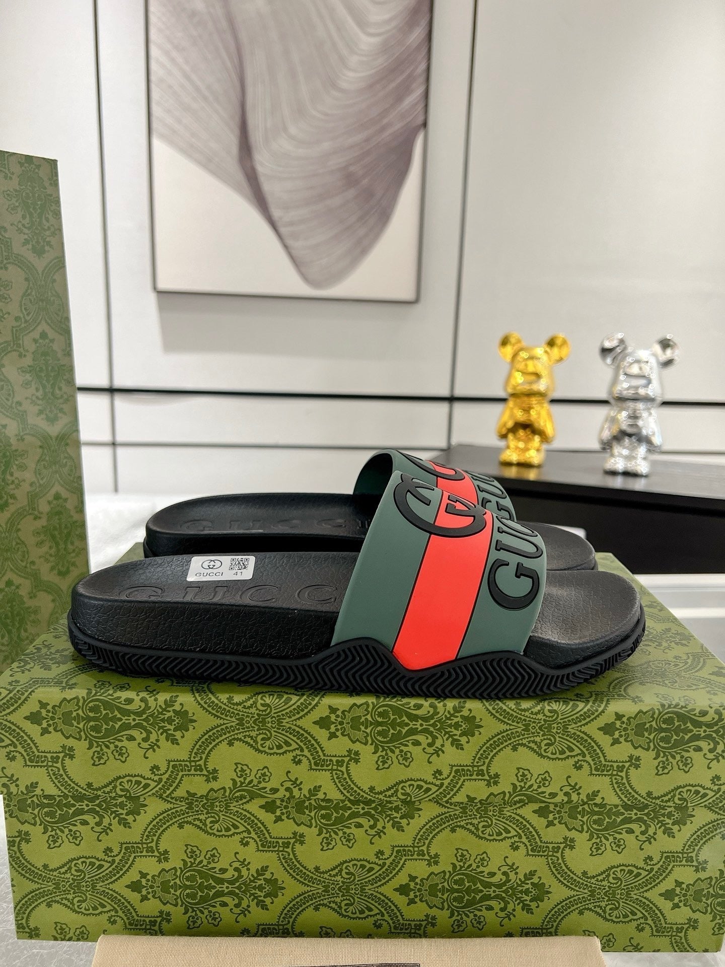 Gucci Logo Rubber Slides