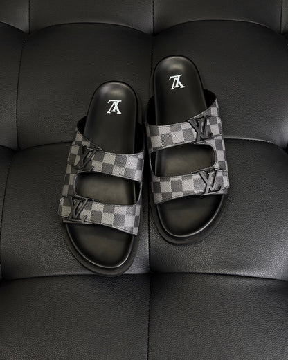 Louis Vuitton Damier Sandals "Black"
