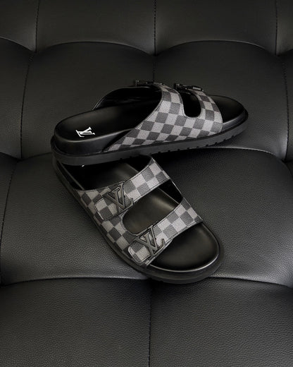 Louis Vuitton Damier Sandals "Black"