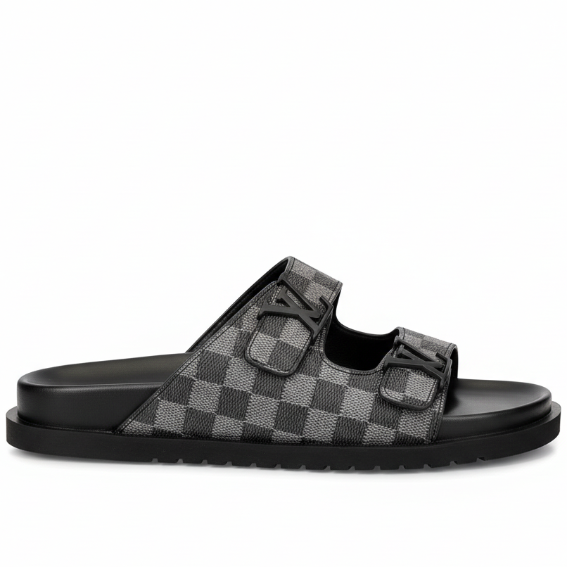 Louis Vuitton Damier Sandals "Black"