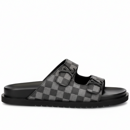 Louis Vuitton Damier Sandals "Black"