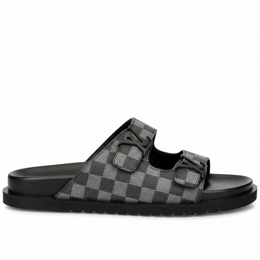 Louis Vuitton Damier Sandals "Black"