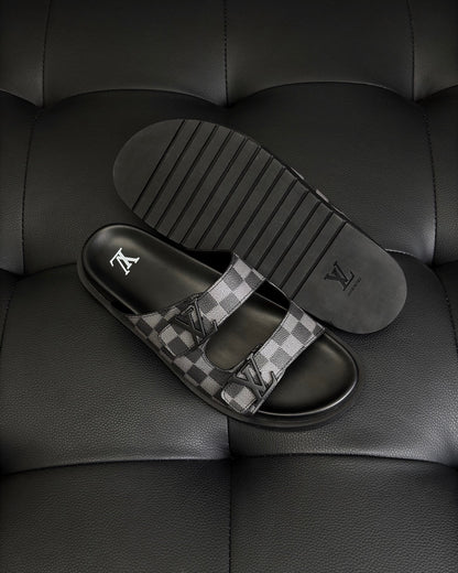 Louis Vuitton Damier Sandals "Black"