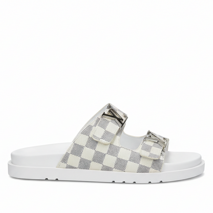 Louis Vuitton Damier Sandals "White"
