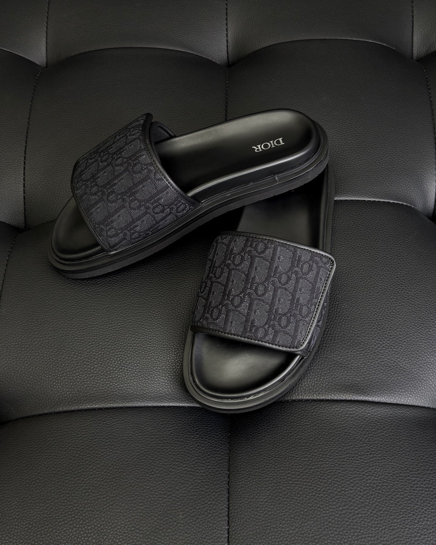 Dior Aqua Sandal "Black Dior Oblique Jacquard"