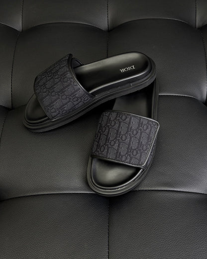 Dior Aqua Sandal "Black Dior Oblique Jacquard"